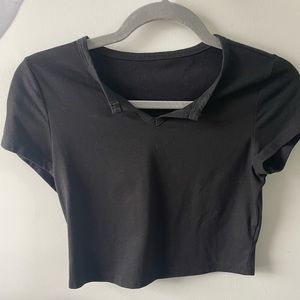 Women's black crop top size small